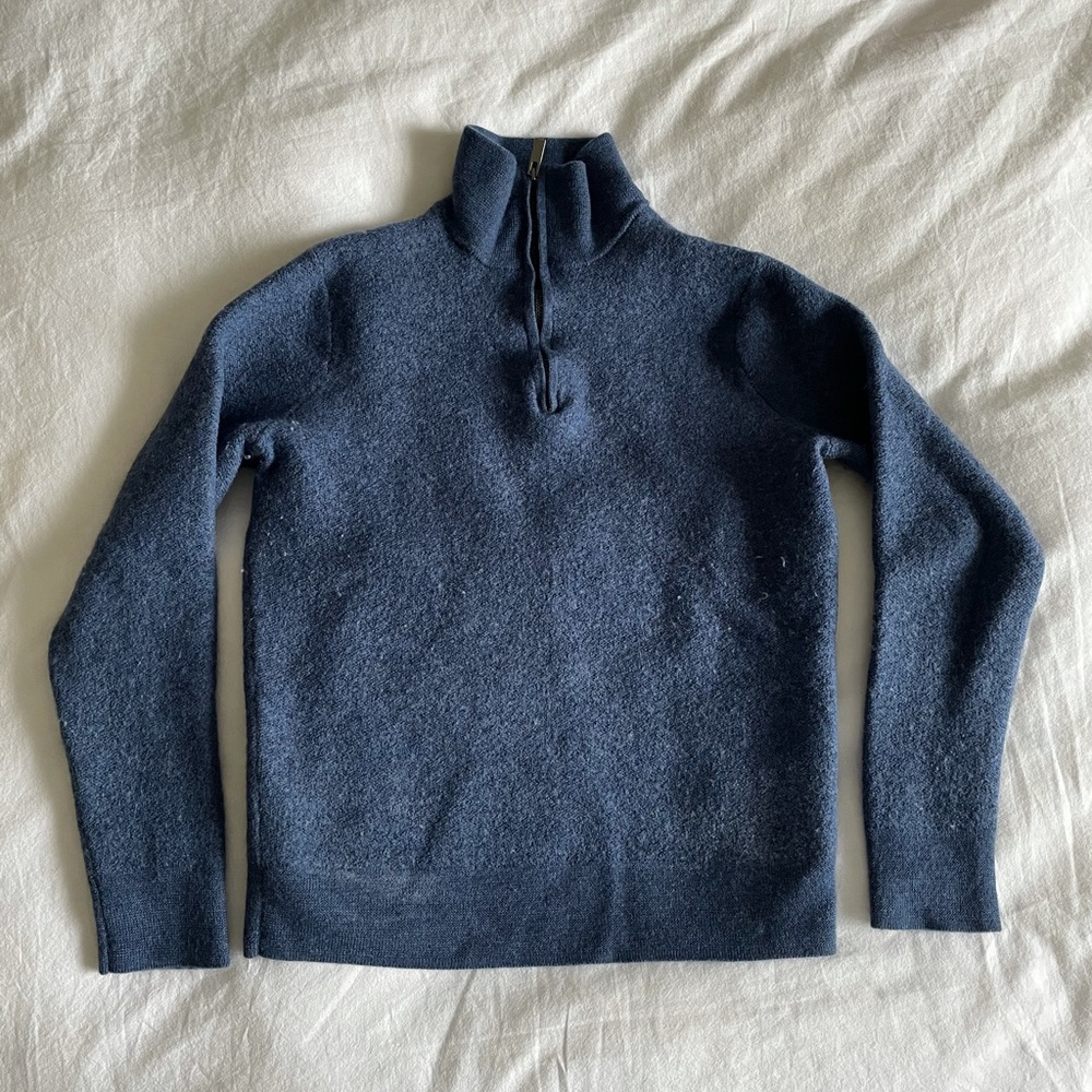 MERINO WOOL QUATER ZIP